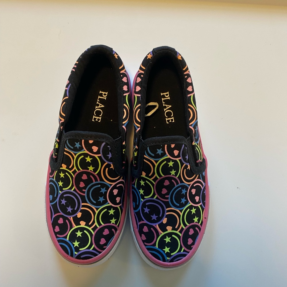 Children’s Place Multicolor Smiley Slip-On Shoes - Picture 1 of 3